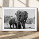 Elephant Family Africa Wall Art Canvas Print by MyGreatCanvas | Canvas Wall Art Prints | Photo Prints & Wall Decor