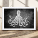 Black White Octopus Wall Art Canvas Print by MyGreatCanvas | Canvas Wall Art Prints | Photo Prints & Wall Decor