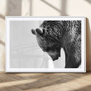 Black and White Grizzly 399 Bear Canvas Print Wall Art | by MyGreatCanvas | Canvas Wall Art Prints | Photo Prints & Wall Decor