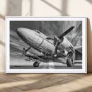 Vintage Airplane on Runway Canvas Print by MyGreatCanvas | Canvas Wall Art Prints | Photo Prints & Wall Decor