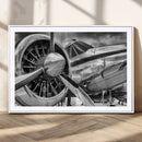 Vintage Antique Airplane Wall Art Canvas Print