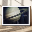 Framed Saturn Wall Art Canvas Print