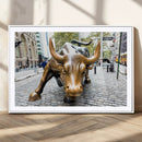 Charging Bull Wall Art Canvas Print