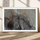 Gray Marble Fluid Wall Art – Modern Abstract Canvas Print