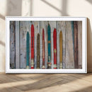 Vintage Wooden Weathered Ski's in Front of an Old Barn Wall by MyGreatCanvas | Canvas Wall Art Prints | Photo Prints & Wall Decor