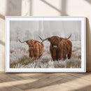 Longhorn Cattle Wall Art Canvas Print, Framed Farmhouse by MyGreatCanvas | Canvas Wall Art Prints | Photo Prints & Wall Decor
