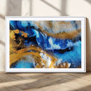 Blue Orange Marble Fluid Effect Canvas Wall Art Print by MyGreatCanvas | Canvas Wall Art Prints | Photo Prints & Wall Decor