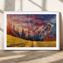 Mountain and Daylight Red Sunset Wall Art Canvas Print by MyGreatCanvas | Canvas Wall Art Prints | Photo Prints & Wall Decor