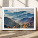 Misty Mountain Sunrise Triptych Canvas Print – Autumn by MyGreatCanvas | Canvas Wall Art Prints | Photo Prints & Wall Decor