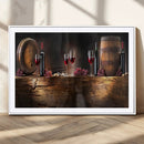 Wine and Barrels Wall Art Canvas Print by MyGreatCanvas | Canvas Wall Art Prints | Photo Prints & Wall Decor