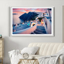 Greece Santorini Wall Art Landscape Canvas Print