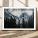 Yosemite National Park El Capitan Foggy Mountain Wall Art | by MyGreatCanvas | Canvas Wall Art Prints | Photo Prints & Wall Decor