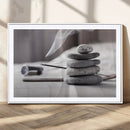 Burning Incense and Zen Stones Buddhism Wall Art, Zen Stones by MyGreatCanvas | Canvas Wall Art Prints | Photo Prints & Wall Decor