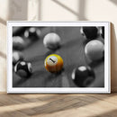 Wall Art Pool Table and Balls Canvas Print by MyGreatCanvas | Canvas Wall Art Prints | Photo Prints & Wall Decor