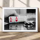 Aces Poker Art Poker Game Wall Art Canvas Print by MyGreatCanvas | Canvas Wall Art Prints | Photo Prints & Wall Decor