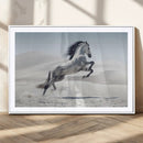 Prancing Horse Desert Large Wall Art Canvas Print – Majestic