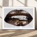 Close Up Lips Wall Art Canvas Print