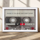 Music Cassette Iconic Wall Art Canvas Print by MyGreatCanvas | Canvas Wall Art Prints | Photo Prints & Wall Decor