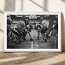 American Football Wall Art Canvas Print Framed Stadium Sport