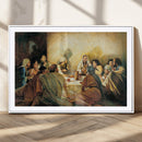 Last Supper Wall Art Canvas Print, Framed Jesus Painting Art