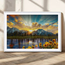 Grand Teton Park Sunrise Wall Art – Vibrant Landscape Canvas by MyGreatCanvas | Canvas Wall Art Prints | Photo Prints & Wall Decor