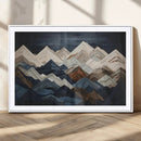 Rustic Mountain Landscape Wall Art Canvas Print – Framed 3D