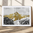 Gold Abstract Mountains Wall Art Print on Canvas, Nature by MyGreatCanvas | Canvas Wall Art Prints | Photo Prints & Wall Decor