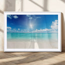 Blue Ocean Wall Art Canvas Print - Tranquil Ocean Paradise