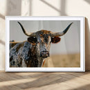 Texas Bull Longhorn Wall Art Canvas Print for Farm House by MyGreatCanvas | Canvas Wall Art Prints | Photo Prints & Wall Decor