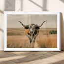 Texas Cow Wall Art Canvas Print for Farm House Wall Decor, by MyGreatCanvas | Canvas Wall Art Prints | Photo Prints & Wall Decor