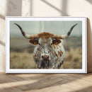 Texas Cow Longhorn Wall Art Canvas Print for Farm House Wall by MyGreatCanvas | Canvas Wall Art Prints | Photo Prints & Wall Decor