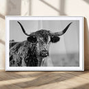 Texas Highland Cow Longhorn Canvas Print - Rustic Farmhouse by MyGreatCanvas | Canvas Wall Art Prints | Photo Prints & Wall Decor