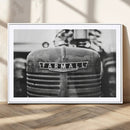 Vintage Farmall Tractor Wall Art Canvas Print, Rustic
