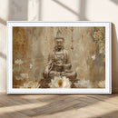 Buddha Wall Art Canvas Print, Buddha Meditation Room Decor,