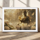 Golden Buddha Wall Art | Yoga Room Decor and Meditation Room by MyGreatCanvas | Canvas Wall Art Prints | Photo Prints & Wall Decor