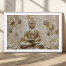 Serene Buddha Wall Art | Yoga Room Decor and Meditation Wall