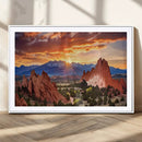 Rocky Mountains Sunset Wall Art Canvas Print – Ready to