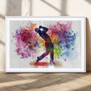 Colorful Golfer Swing Wall Art Canvas Print - Ready to Hang, by MyGreatCanvas | Canvas Wall Art Prints | Photo Prints & Wall Decor