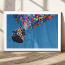 Carl Fredricksen, Up Movie Wall Art, Balloons Wall Art, Air