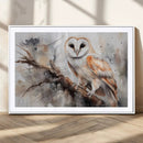 Barn Owl Wall Art | Watercolor Barn Owl Canvas Print | by MyGreatCanvas | Canvas Wall Art Prints | Photo Prints & Wall Decor