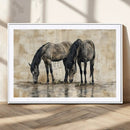Chinese Style Abstract Black Horses Wall Art Canvas Print - by MyGreatCanvas | Canvas Wall Art Prints | Photo Prints & Wall Decor