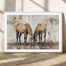 Vintage Horses Wall Art | Ready to Hang and Framed Triptych by MyGreatCanvas | Canvas Wall Art Prints | Photo Prints & Wall Decor