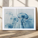 Blue Jellyfish Wall Art Canvas Print