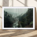 Misty Forest Wall Art | Ready to Hang and Framed | Tranquil