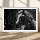 Winter Horse Wall Art | Black and White Horse Print | Ready by MyGreatCanvas | Canvas Wall Art Prints | Photo Prints & Wall Decor
