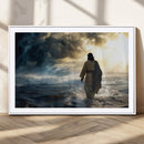 Jesus Walking Water Wall Art – Inspirational Christian