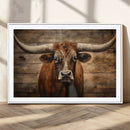 Longhorn Bull Wall Art | Canvas Print | Ready to Hang | by MyGreatCanvas | Canvas Wall Art Prints | Photo Prints & Wall Decor