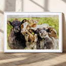Curious Cows Farmhouse Wall Art | Ready to Hang and Framed by MyGreatCanvas | Canvas Wall Art Prints | Photo Prints & Wall Decor