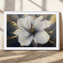 White Flower Wall Art Canvas Print | Ready to Hang |