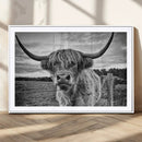 Scottish Highland Cow Canvas Wall Art Farmhouse Decor, by MyGreatCanvas | Canvas Wall Art Prints | Photo Prints & Wall Decor